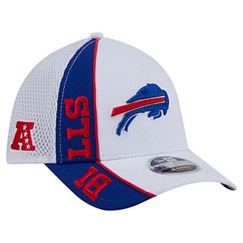 Men's New Era White/Royal Buffalo Bills Dash 39THIRTY Flex Hat