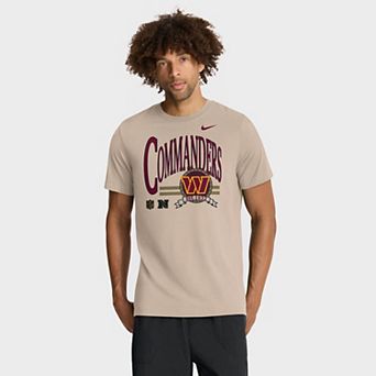 Men's Nike Sand Washington Commanders Rewind Tri-Blend T-Shirt