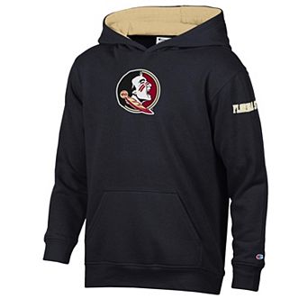 Youth Champion Black/Gold Florida State Seminoles Volume Fleece Hoodie