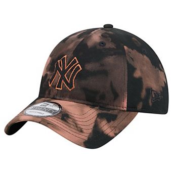 Men's New Era Black New York Yankees Bleach Wash 9TWENTY Adjustable Hat