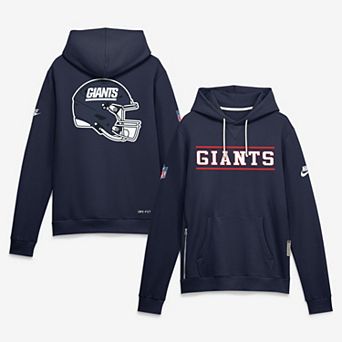 Men's Nike Navy New York Giants Standard Issue Replay Officials Alternate Dri-FIT Hoodie