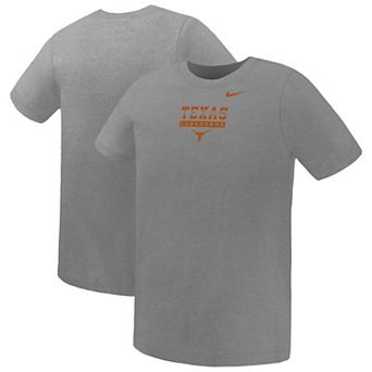 Preschool Nike Gray Texas Longhorns Name Bar Legend Dri-FIT T-Shirt