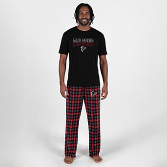Men's Concepts Sport Black Atlanta Falcons Highland Sleep Set