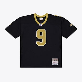 Men's Mitchell & Ness Drew Brees Black New Orleans Saints Big & Tall 2009 Legacy Retired Player Jersey