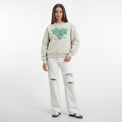 Women's Champion Oatmeal Tulane Green Wave All-Star Weave Sweatshirt