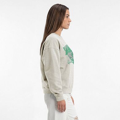 Women's Champion Oatmeal Tulane Green Wave All-Star Weave Sweatshirt