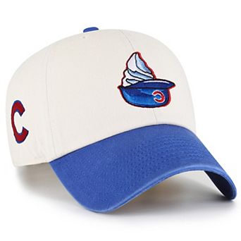 Men's '47 Natural Chicago Cubs Single Swirl Ice Cream Helmet 2.0 Clean Up Adjustable Hat