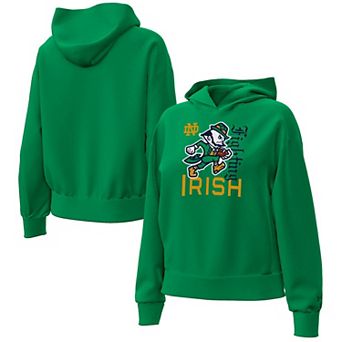 Women's Under Armour Kelly Green Notre Dame Fighting Irish Irish Wear Green Collection Icon Fleece Hoodie