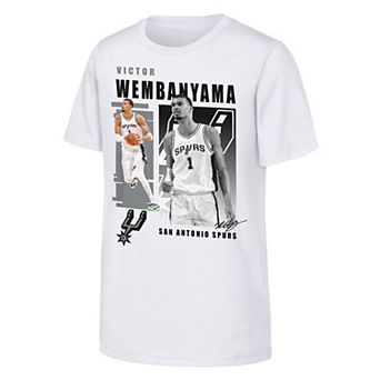 Youth Outerstuff Victor Wembanyama White San Antonio Spurs Highlights T-Shirt