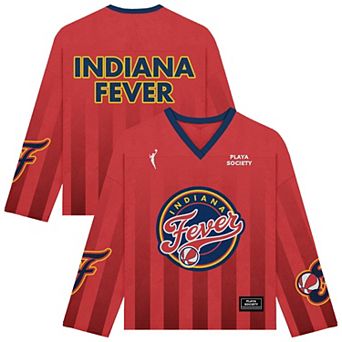 Unisex Playa Society Red Indiana Fever Hockey Fashion Jersey