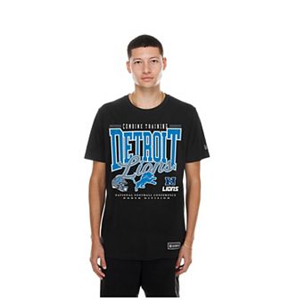 Men's New Era Black Detroit Lions Combine Authentic T-Shirt