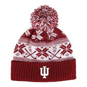 Unisex Ahead Crimson Indiana Hoosiers Cuffed Knit Hat with Pom