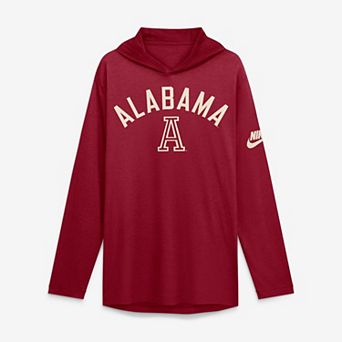 Men's Nike Crimson Alabama Crimson Tide Legacy Arch Tri-Blend Long Sleeve Hooded T-Shirt