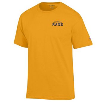 Men's Champion Gold Los Angeles Rams Classic Sol Jersey T-Shirt