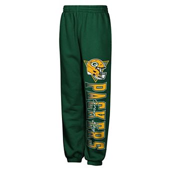 Youth Outerstuff Green Green Bay Packers Run & Gun Sweatpants