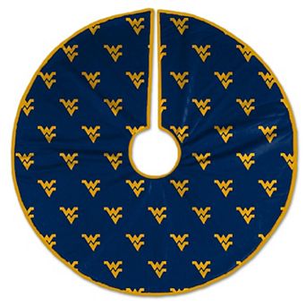West Virginia Mountaineers Microplush Christmas Tree Skirt
