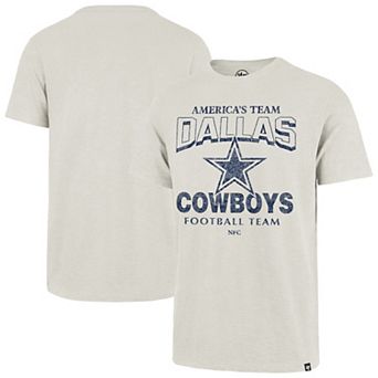 Men's '47 Natural Dallas Cowboys Head On Scrum Slub T-Shirt