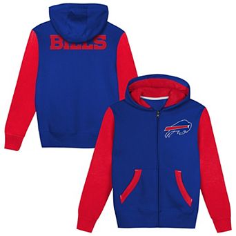 Toddler Outerstuff Royal/Red Buffalo Bills Stadium Colorblock Full-Zip Hoodie