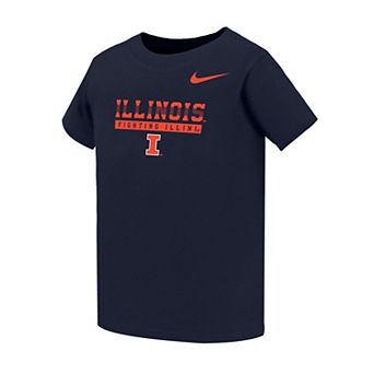 Toddler Nike Navy Illinois Fighting Illini Name Bar Legend Dri-FIT T-Shirt