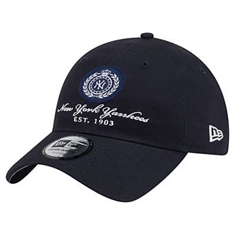 Women's New Era Navy New York Yankees Script Patch Casual Classic Adjustable Hat