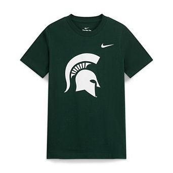 Youth Nike Green Michigan State Spartans Logo T-Shirt