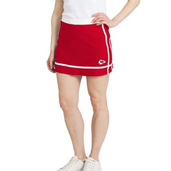 Women's WEAR by Erin Andrews Red Kansas City Chiefs Stripe Skort