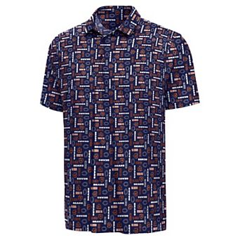 Men's Antigua Navy Chicago Bears Season Tickets Polo