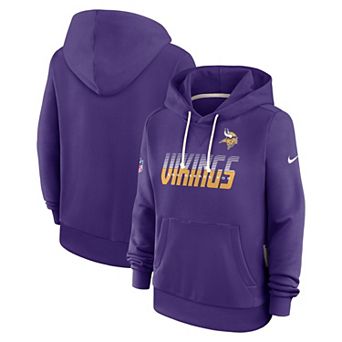 Women's Nike Purple Minnesota Vikings Sideline Standard Issue Dri-FIT Hoodie