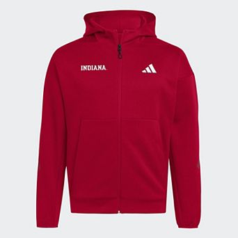 Men's adidas Crimson Indiana Hoosiers Z.N.E Full-Zip Hoodie