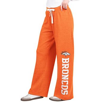 Women's Starter Orange Denver Broncos Field Wide Leg Sweatpants