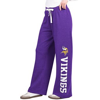 Women's Starter Purple Minnesota Vikings Field Wide Leg Sweatpants