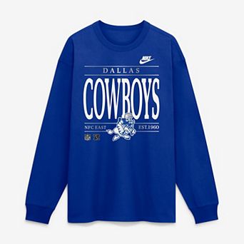 Men's Nike Royal Dallas Cowboys Red Zone Long Sleeve Max90 T-Shirt
