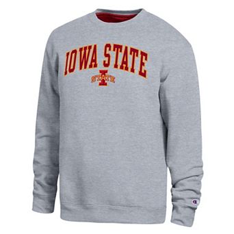 Men's Champion Heather Gray Iowa State Cyclones Arch Sweatshirt