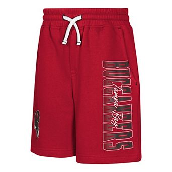 Youth Outerstuff Red Tampa Bay Buccaneers Audible Fleece Shorts