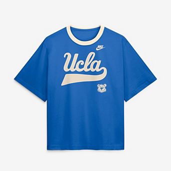 Women's Nike Blue UCLA Bruins Legacy Fight Song Boxy T-Shirt