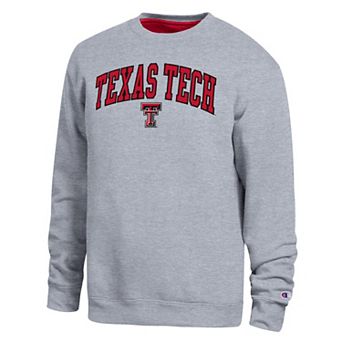Men's Champion Heather Gray Texas Tech Red Raiders Arch Sweatshirt