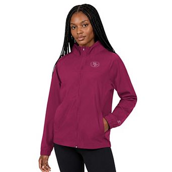 Women's Starter Maroon San Francisco 49ers Athleisure Lightweight Full-Zip Jacket