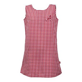 Girls Toddler Garb Crimson Alabama Crimson Tide Woven Gingham Dress