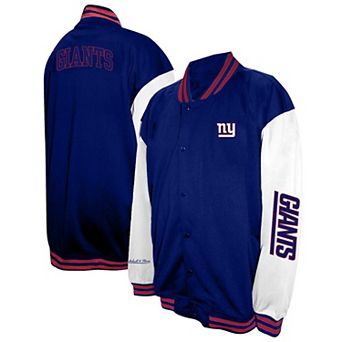 Men's Profile Royal New York Giants Big & Tall Full-Snap Varsity Jacket