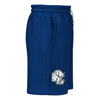 Youth Outerstuff Royal Indianapolis Colts Audible Fleece Shorts