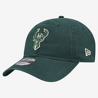 Men's New Era Hunter Green Milwaukee Bucks Team 9TWENTY Adjustable Hat