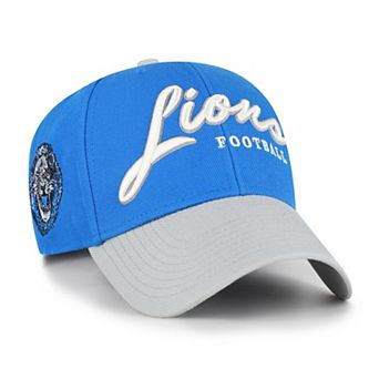 Men's '47 Blue Detroit Lions Throwback MVP Adjustable Hat