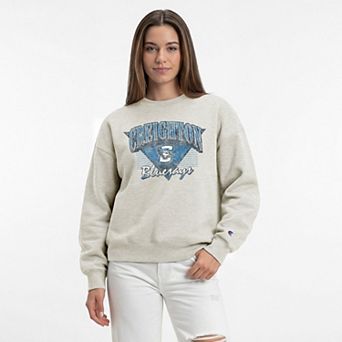 Women's Champion Oatmeal Creighton Bluejays All-Star Weave Sweatshirt