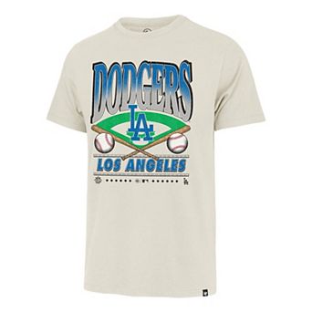 Men's '47 Tan Los Angeles Dodgers Straight Shot Two Franklin T-Shirt