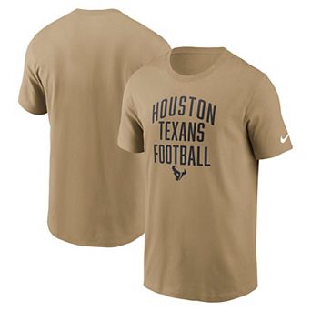 Men's Nike Tan Houston Texans Rewind Essential T-Shirt