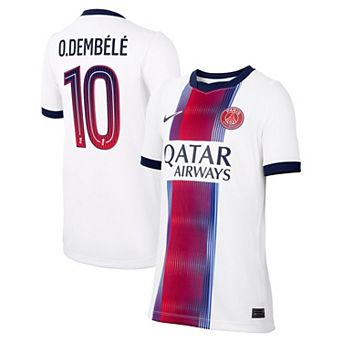 Youth Nike Ousmane Dembélé White Paris Saint-Germain 2026/27 Away Stadium Replica Jersey