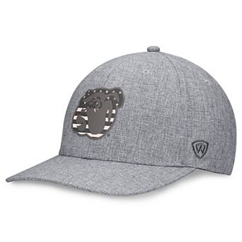 Men's Top of the World Gray Mississippi State Bulldogs Top Grit Stretch Hat