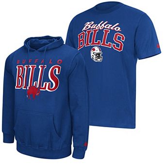 Men's Starter Royal Buffalo Bills Vintage Logo Hoodie & T-Shirt Combo Pack