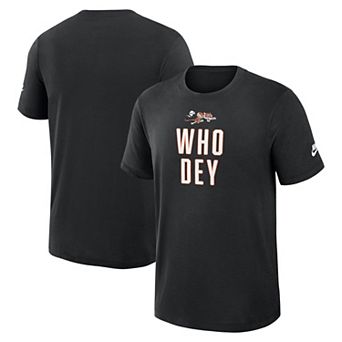 Men's Nike Black Cincinnati Bengals Rewind Slub T-Shirt