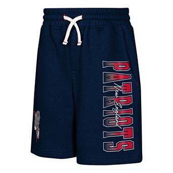 Youth Outerstuff Navy New England Patriots Audible Fleece Shorts